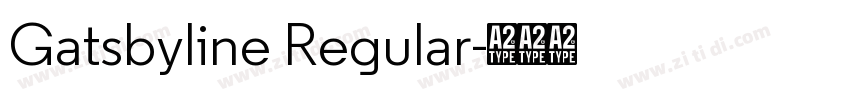Gatsbyline Regular字体转换